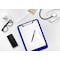 Better Office Products Plastic Clipboards, Durable, 12.5 x 9 Inch, Low Profile Clip, Blue, Set of 12, 12PK 45012 - alternate 4